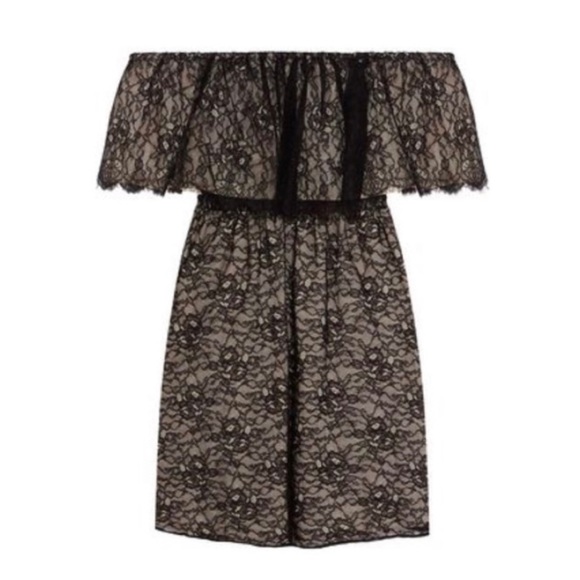 NWT ALICE+OLIVIA Suzy Off The Shoulder Lace Dress - Picture 6 of 10